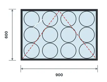 SW07-J Top-hung (awning) window technical drawing, viewed from outside