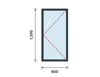 WC-02 Casement window (40 series) – Casement window drawing